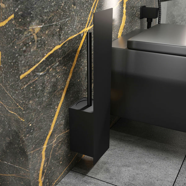 Escobilla de inodoro con soporte decorativo Deseo 4039S. Hecho de acero inoxidable