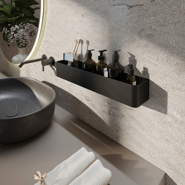 Estante de baño modelo Deseo 4009. Hecho de acero inoxidable